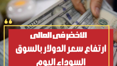 سعر الدولار في السوق السوداء في مصر اليوم